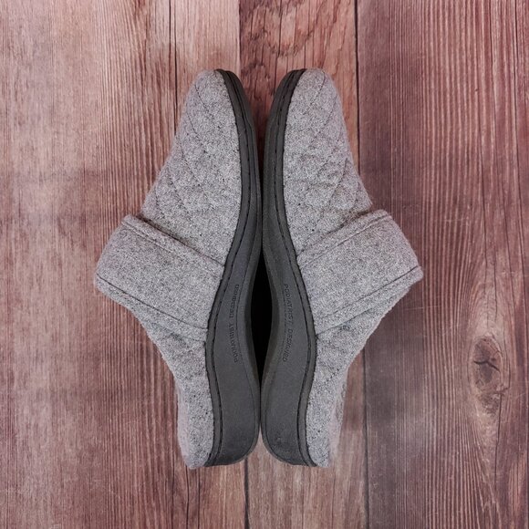 Vionic Carlin Womens Size 6 Gray Quilted Fleece Lined Slip On Slippers Mules - Picture 10 of 15